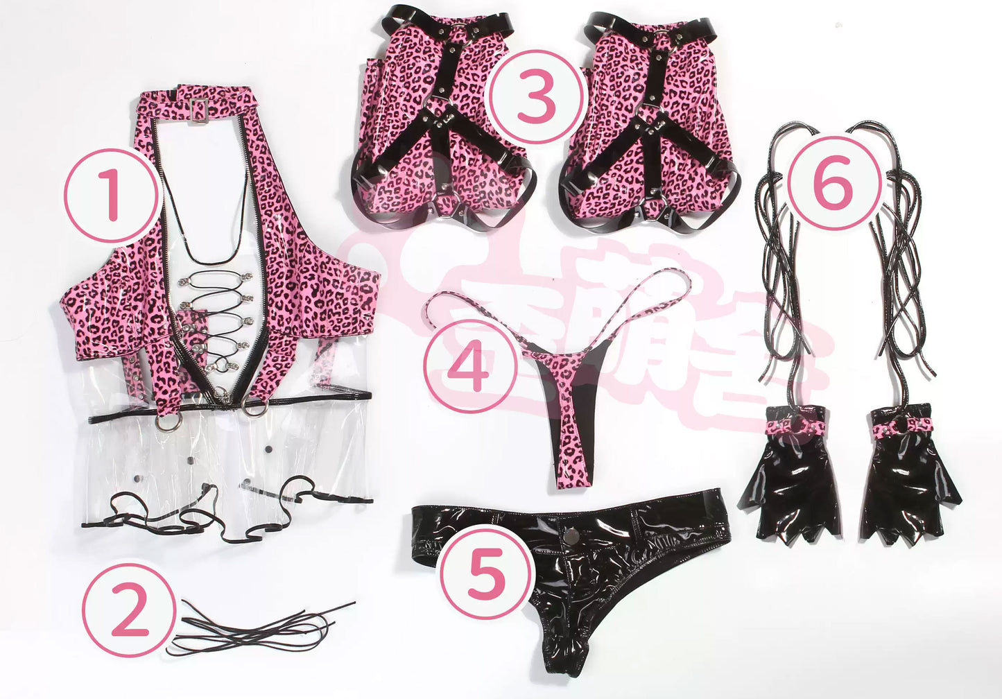 Y2K Leopardセットアップ【歪萌舍】