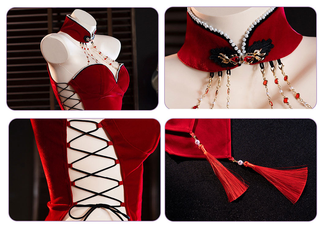 ベルベットチャイナドレス【晚安魔法】