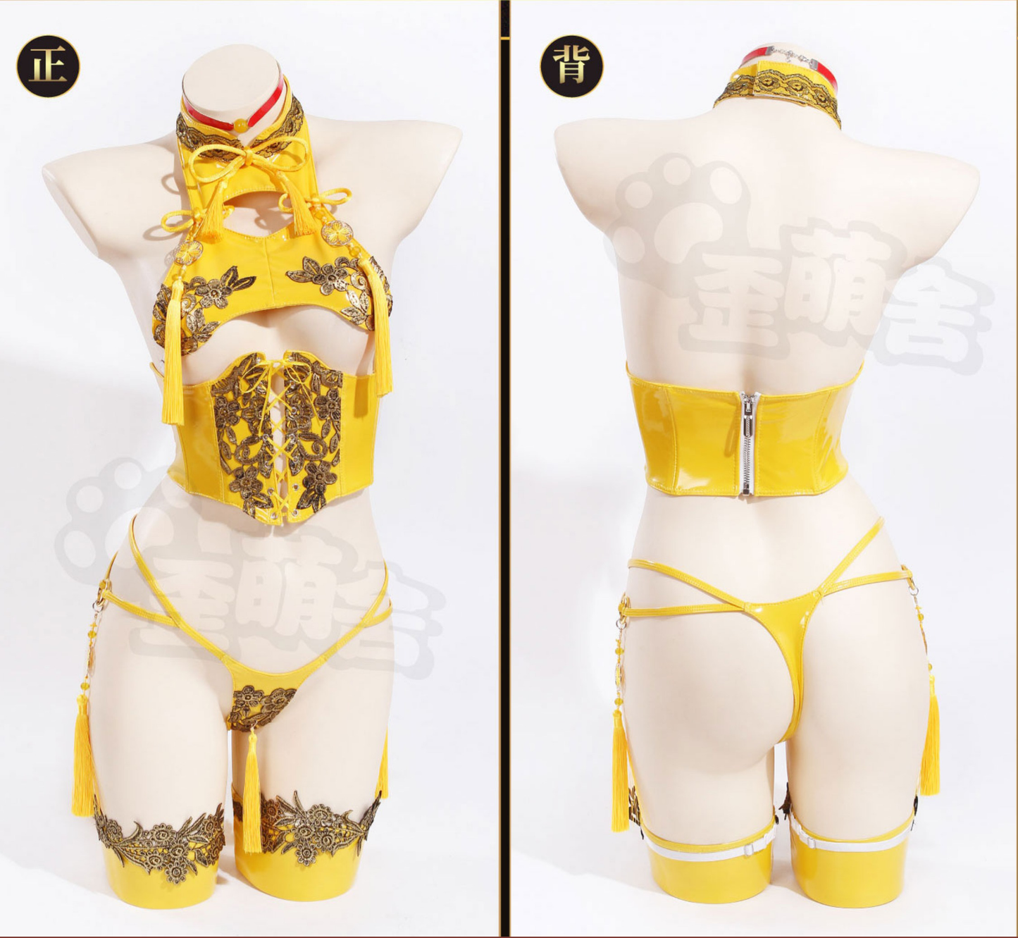 エナメルチャイナガールセットアップ【歪萌舍】