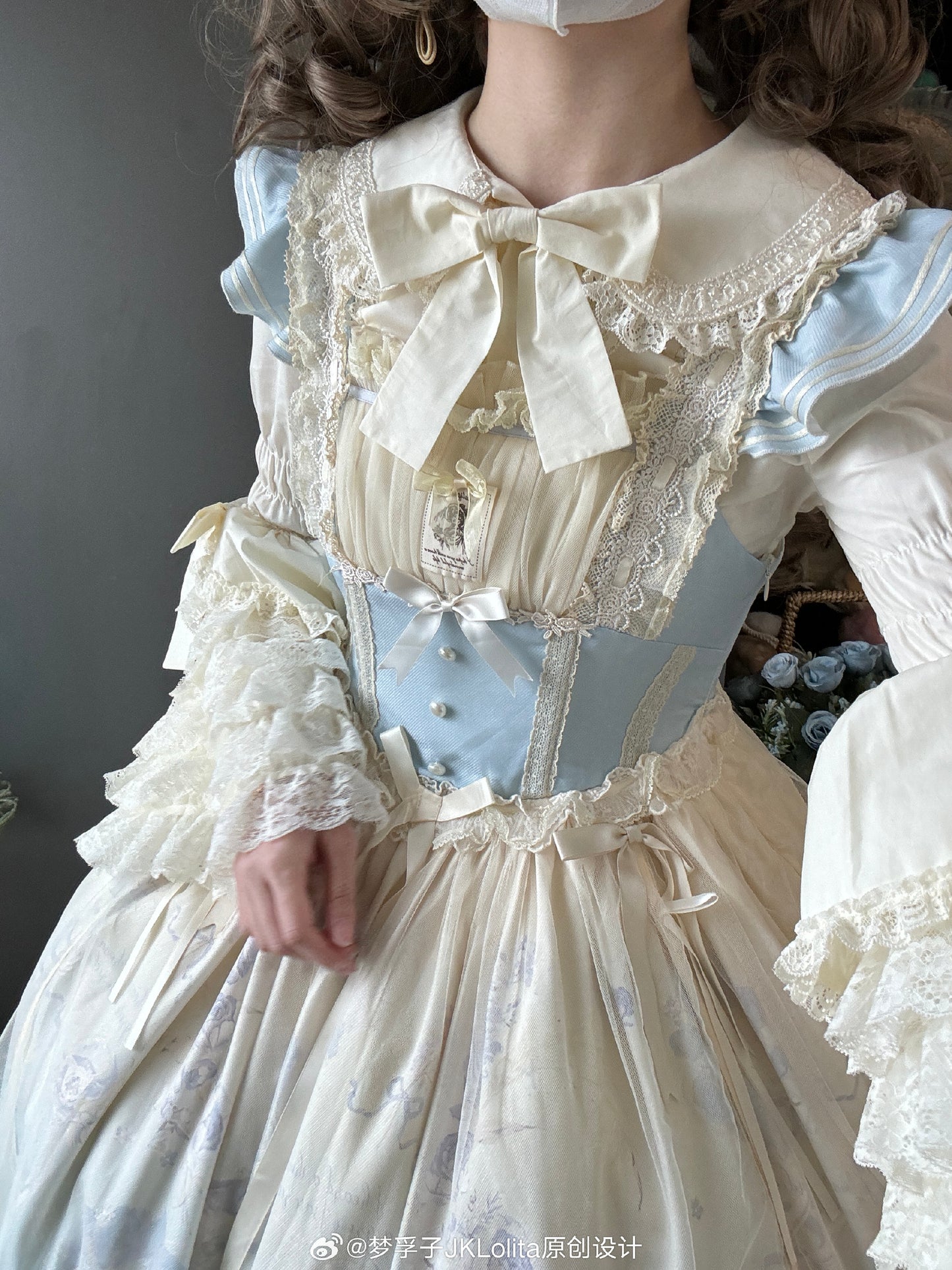 丸襟姫袖ブラウス【Dream Lolita】
