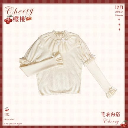 Cherry トップス・ケープ【花与珍珠匣】