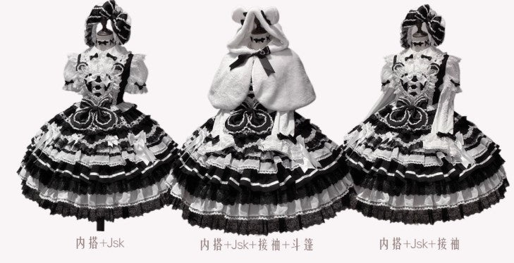 Princess Bear ブラウス(ホワイト×レッド)【Discovering Treasures Studio】