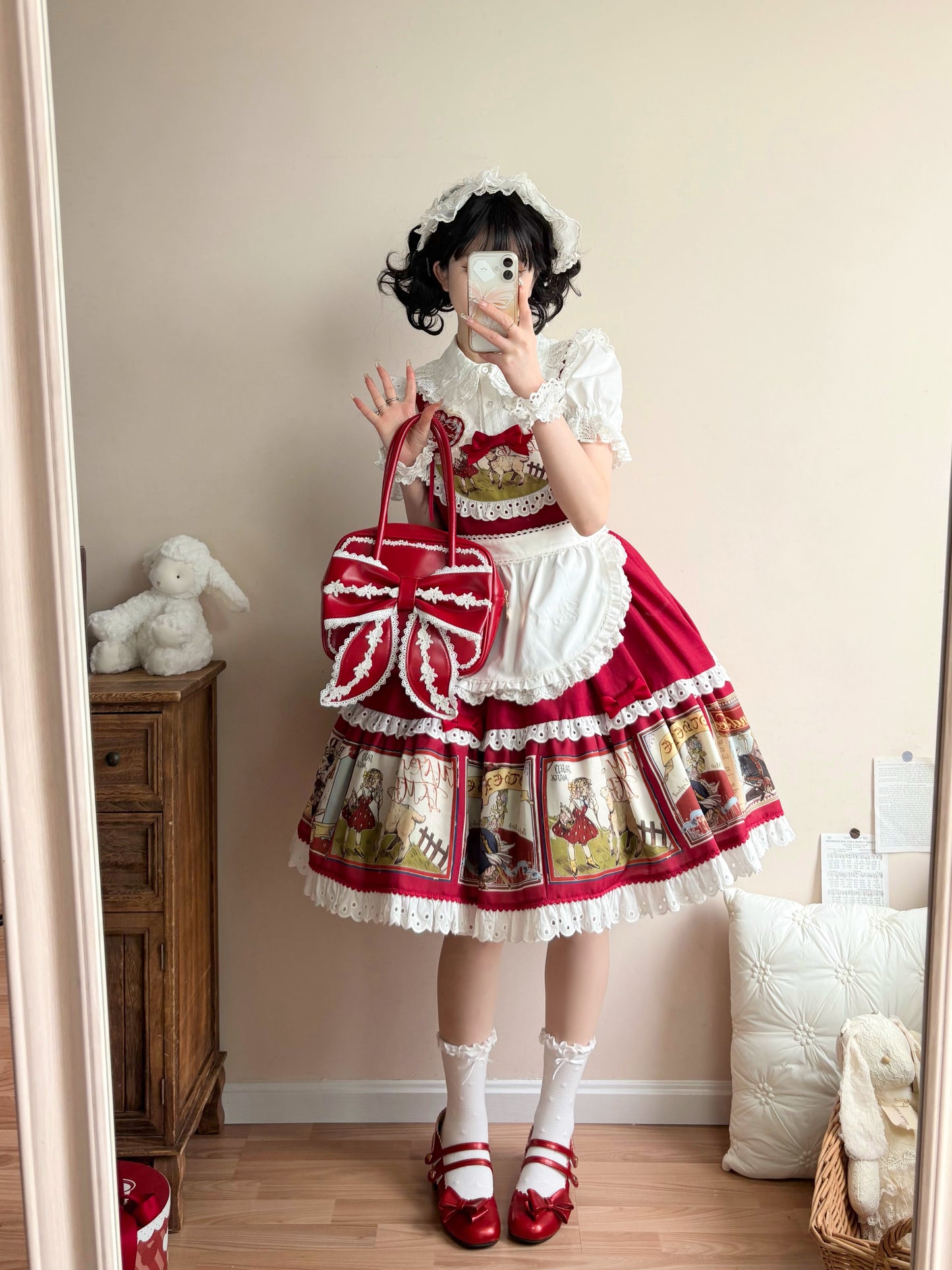 Retro Square バッグ【Sheep Puff】