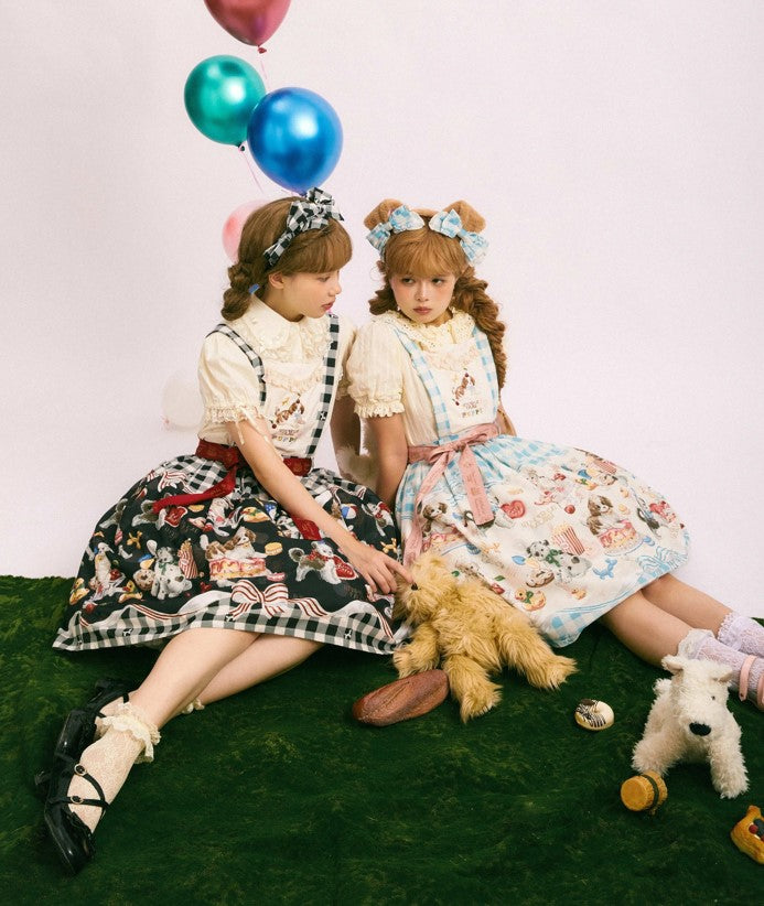 Dog pastry chef ジャンパースカート【Little Red Cat Paradise】