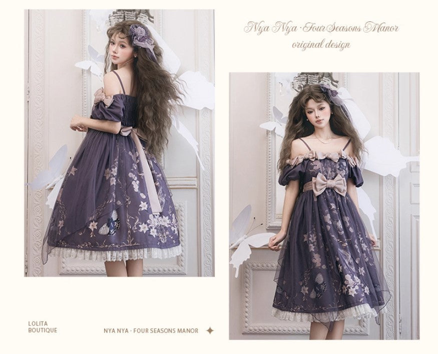 【受注予約~11/20】Butterfly Bone 2.0 ワンピース・ジャンパースカート【NyaNya】