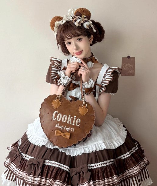 【受注予約~12/3】Biscuit Bear ハンドバッグ【Sheep Puff】