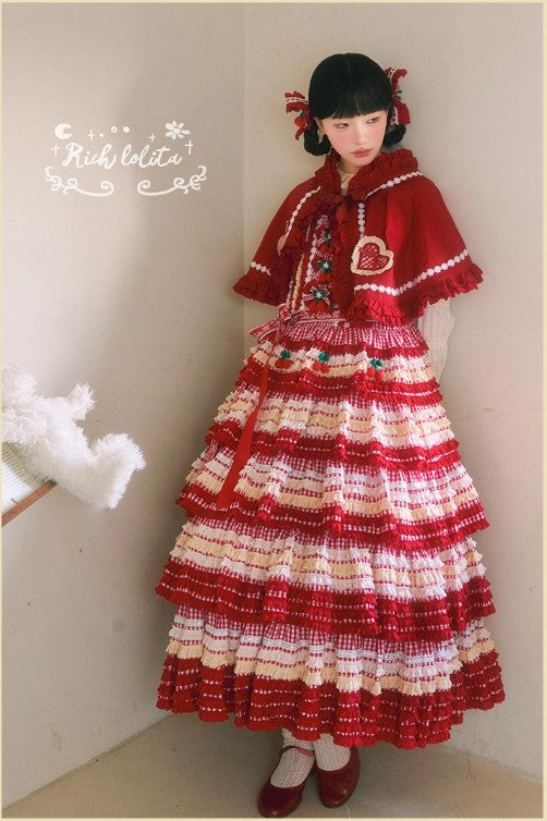 【受注予約~12/10】Candy Cherry ケープ・リボンピン【Rich】