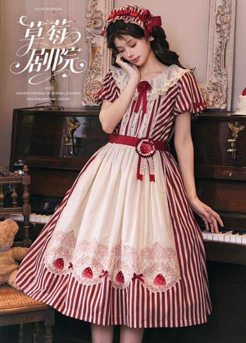 【受注予約~12/18】Strawberry Theater 2.0 ワンピース・ジャンパースカート【NyaNya】