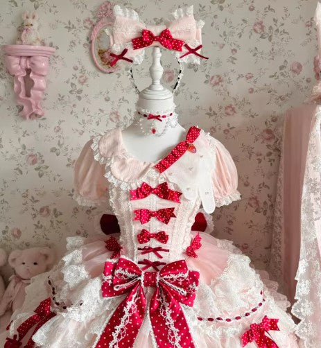 【受注予約~3/24】Berry Cake ワンピース・ジャンパースカート【少女臆想】