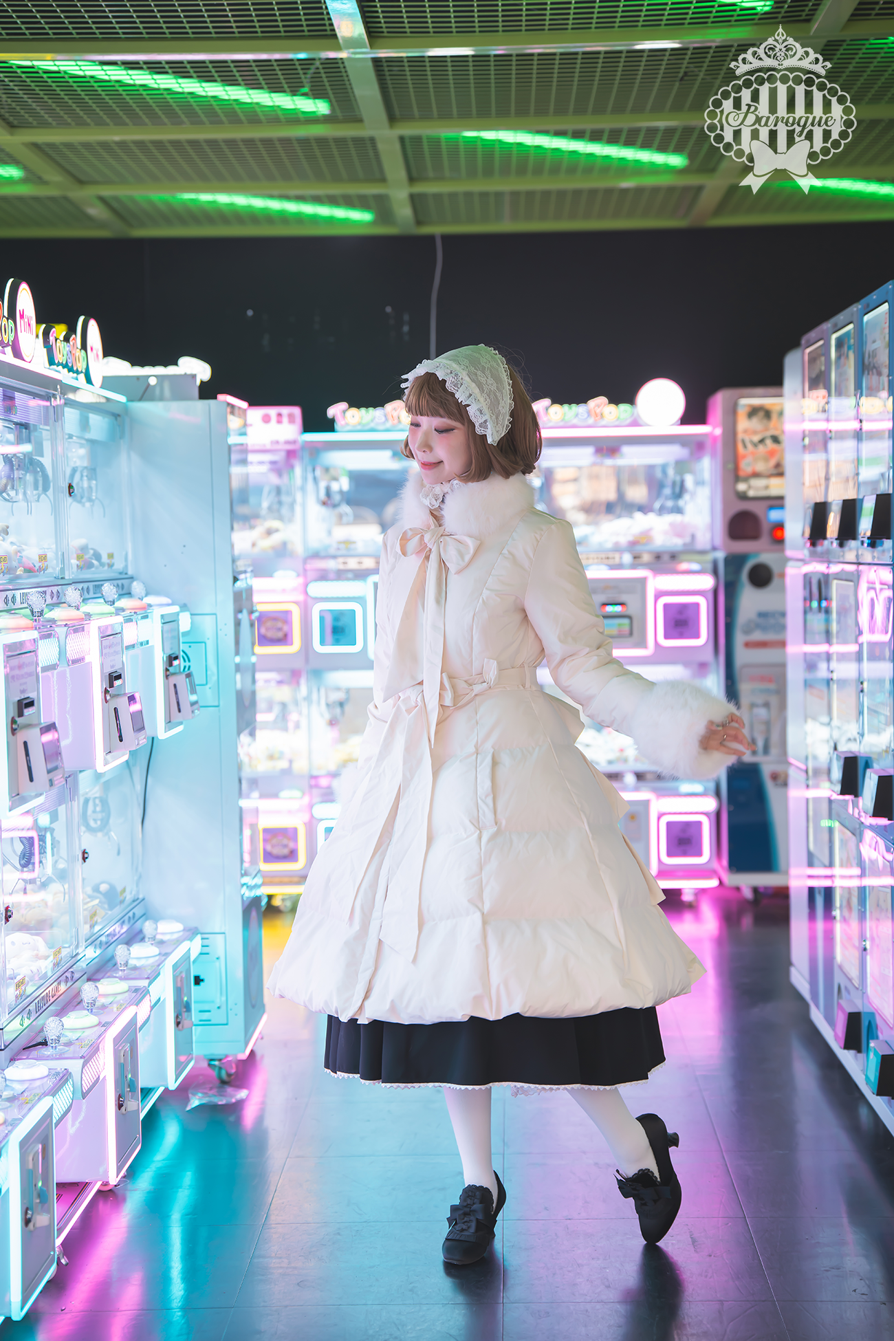 Marshmallow Puff ダッフルフリルコート【Baroque】