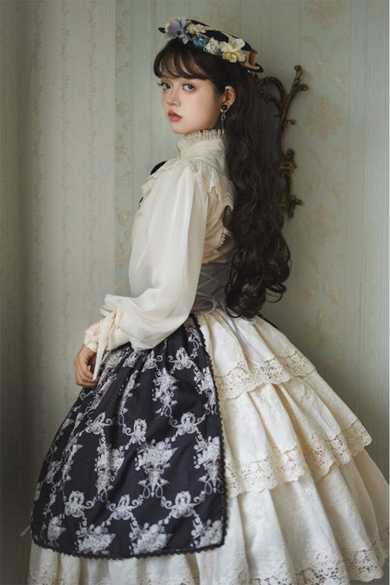 Antique Flower Wall スカート【Miss Point】