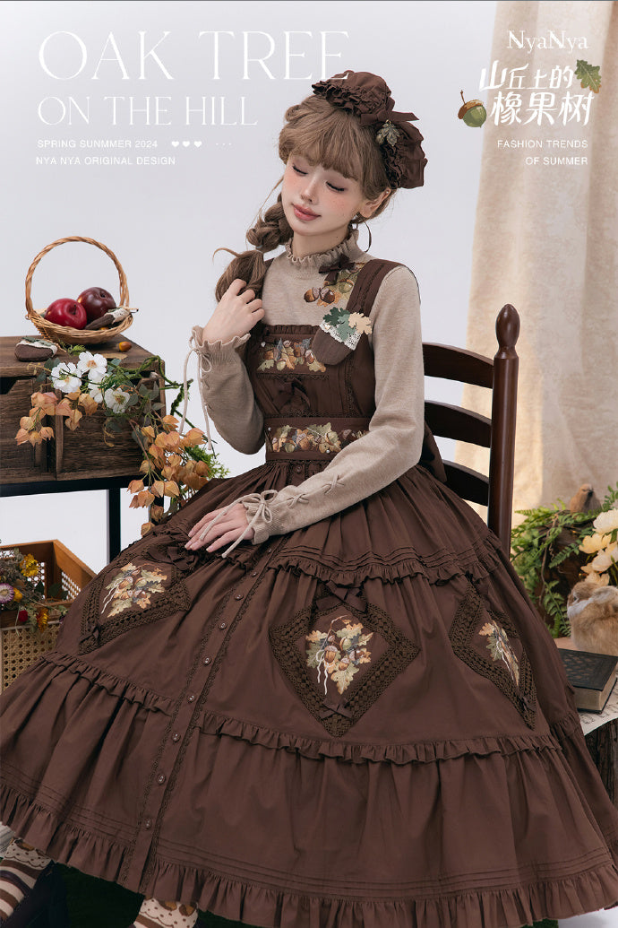 Strawberry Flowers on the Hill4.0 ジャンパースカート【NyaNya】