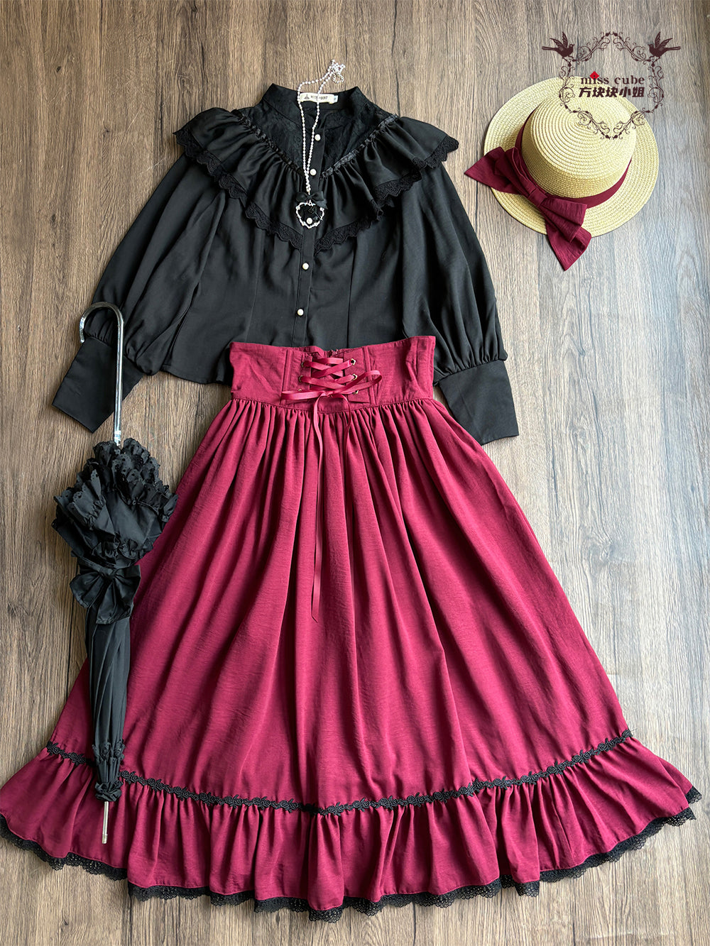 Sketch Wild Rose スカート【Miss Cube】