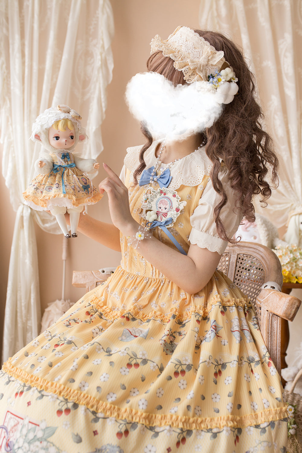 Baa Baa Whispers ワンピース・ジャンパースカート【Miss Cube】