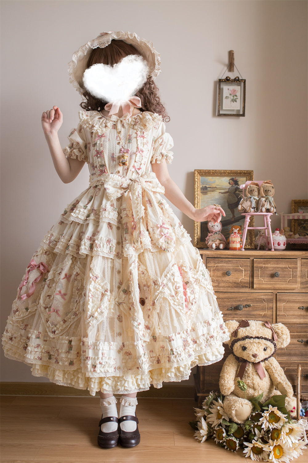 【受注予約~3/18】 Rothenburg Bear ワンピース(ロング丈)【MONO GIRL】