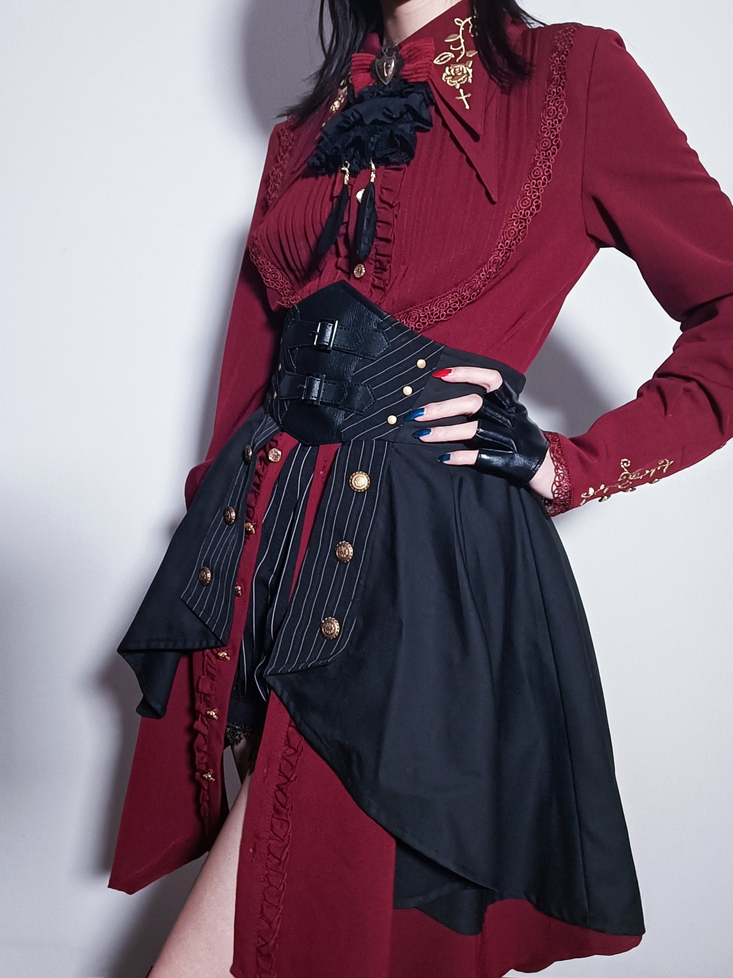 【受注予約~12/25】Double Rose ブラウス(長袖・ロングタイプ)【Little Dipper】