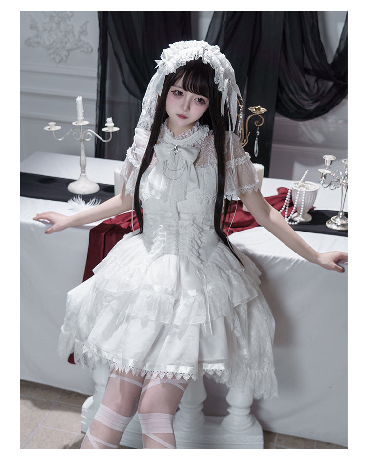 レースゴシック ワンピースセット【DokiCherry】