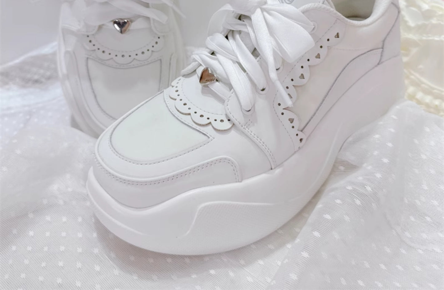 リボン厚底スニーカー【GURURU】