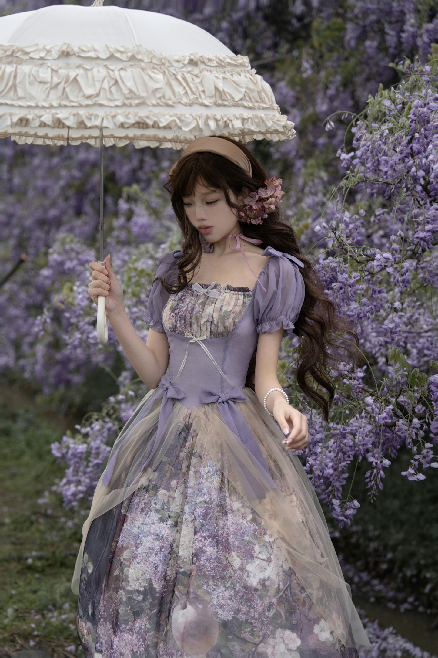 Oil Painting Collection ワンピース【Cyan】