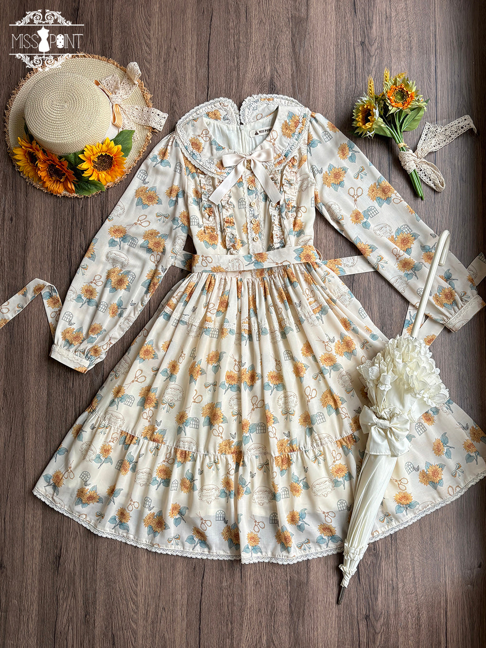 Sunflower Garden ワンピース(タイプ2)【Miss Point】
