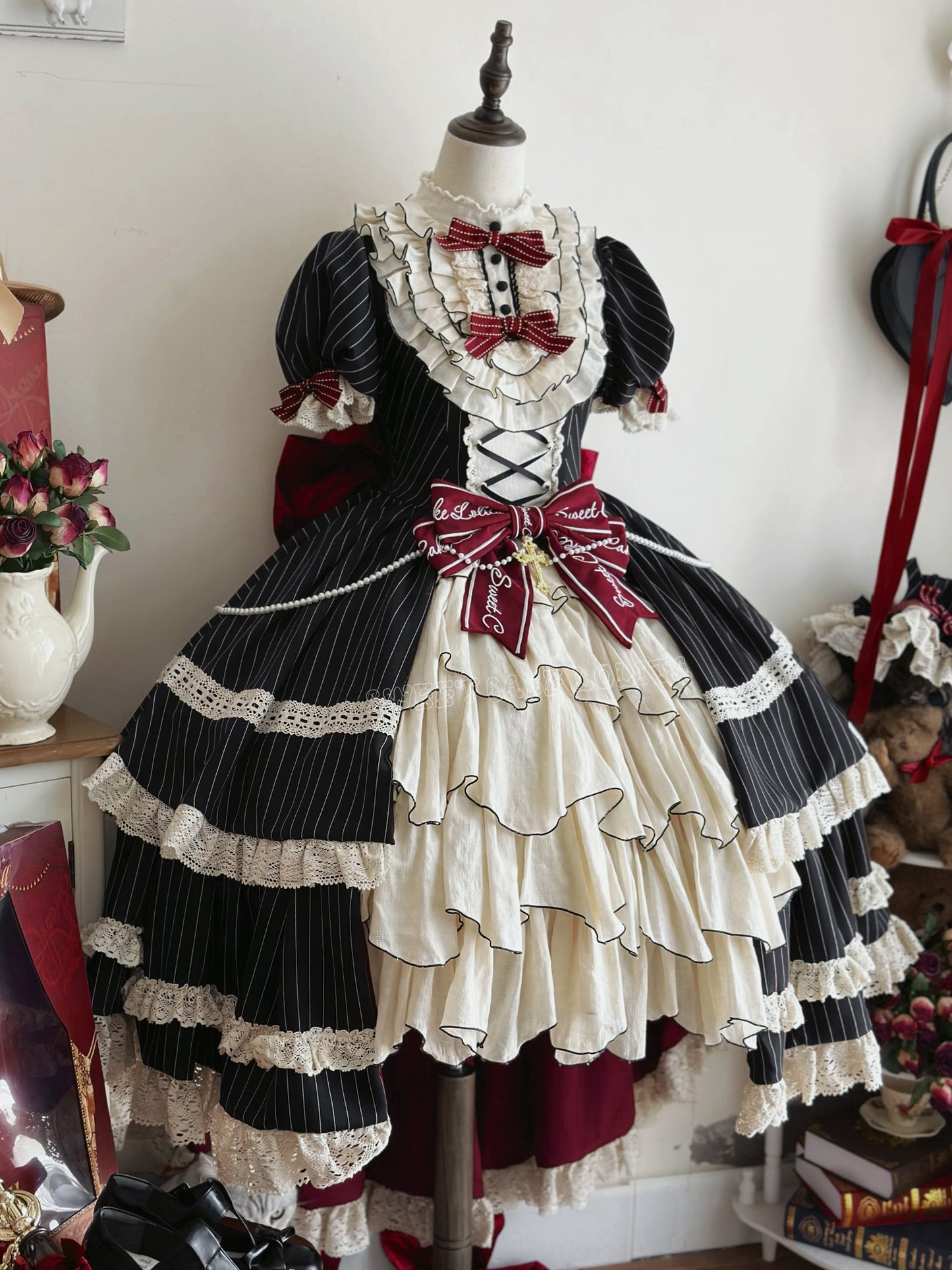 Black Cat Sisters ワンピース【Sweet Cake lolita】