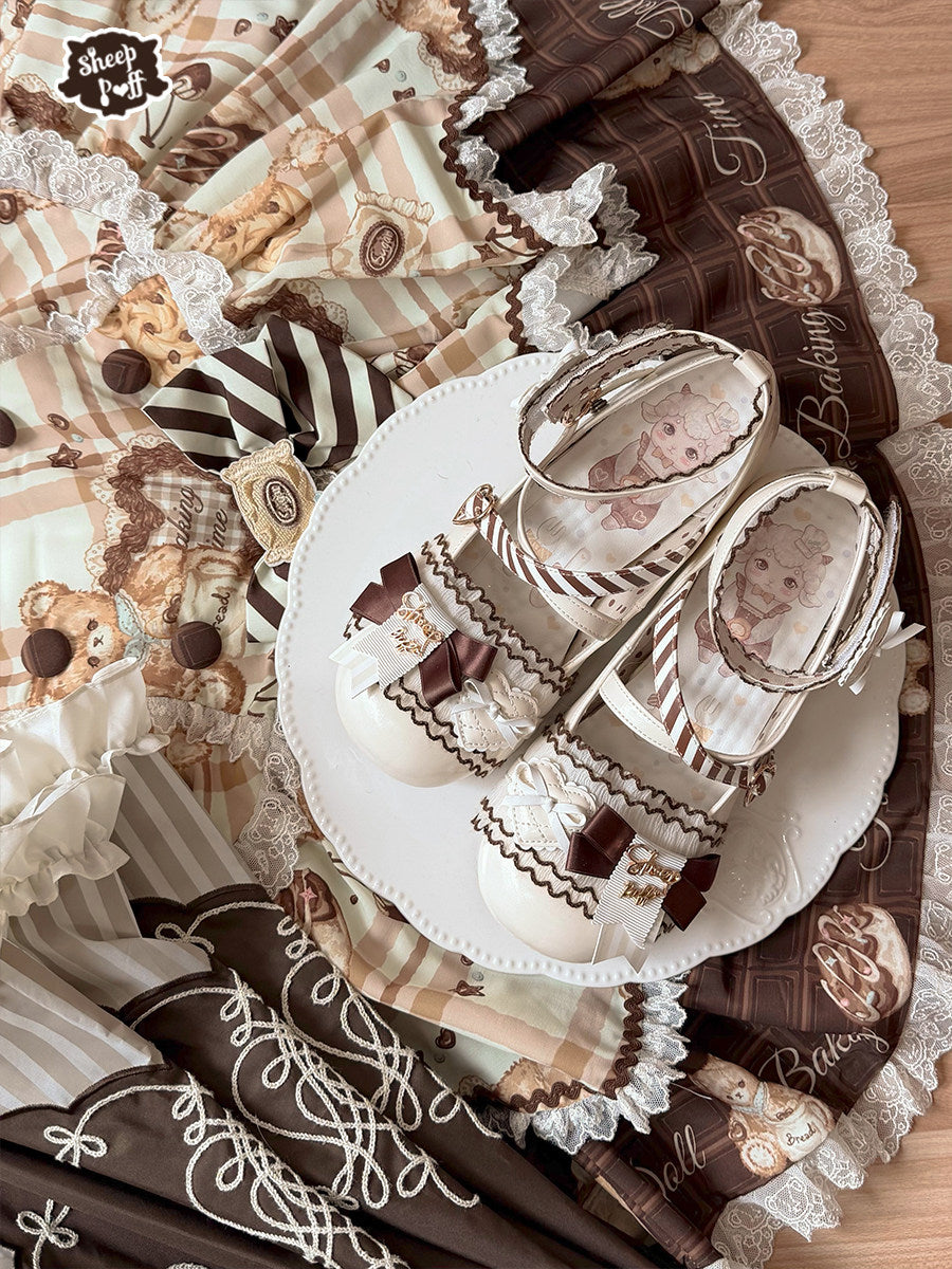 【受注予約~2/23】Multi Flavor Chocolate ストラップシューズ【Sheep Puff】