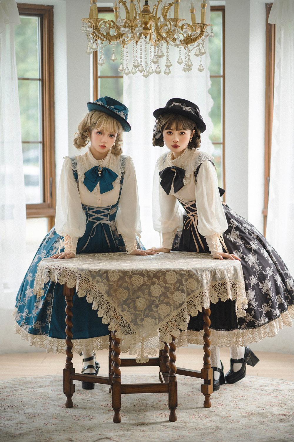 Antique Flower Wall ジャンパースカート【Miss Point】