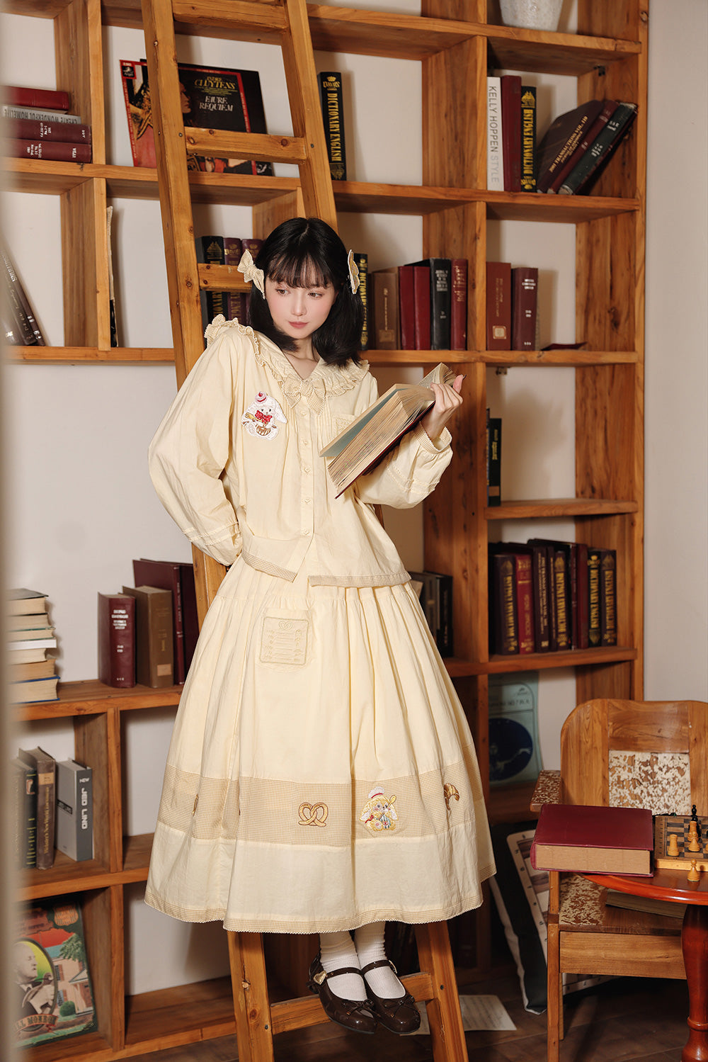 【受注予約~11/27】うさぎのパン屋さん スカート【Maple Sugar】