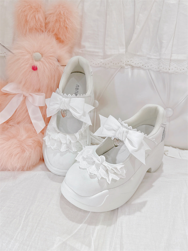 Spring Bud 厚底スニーカー(ピンク)【GURURU】