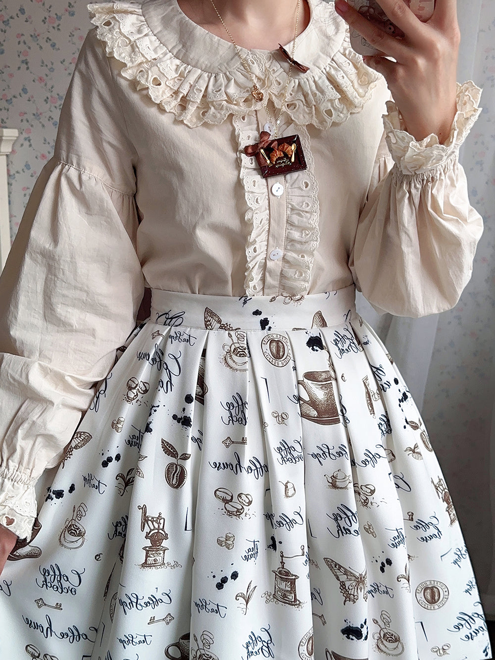 Sketch Wild Rose ブラウス【Miss Cube】