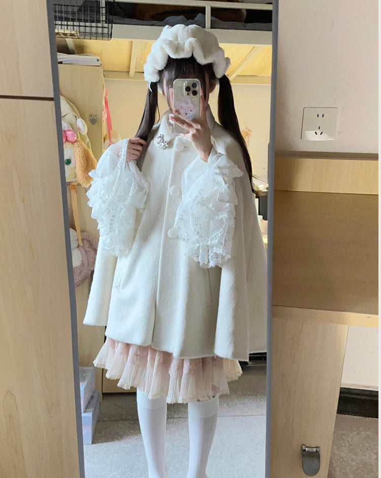 3つボタンケープ風コート【Dream Lolita】