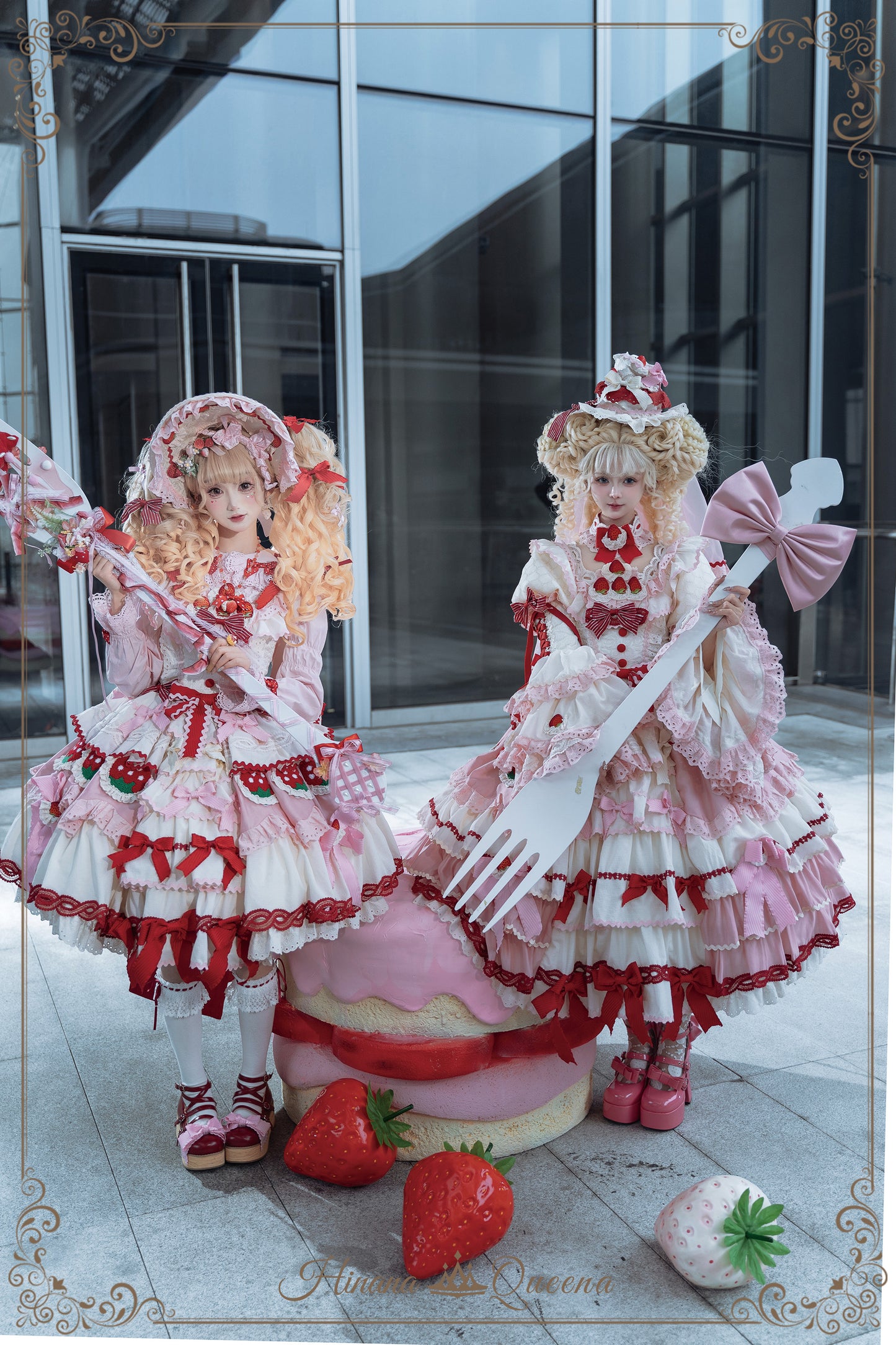 Strawberry Party ワンピース・ジャンパースカート【Hinana Queena】