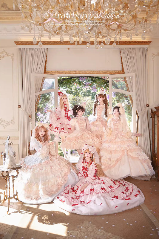 【受注予約~3/18】Strawberry Ribbon インナースカート・アクセサリー【Dream Lolita】