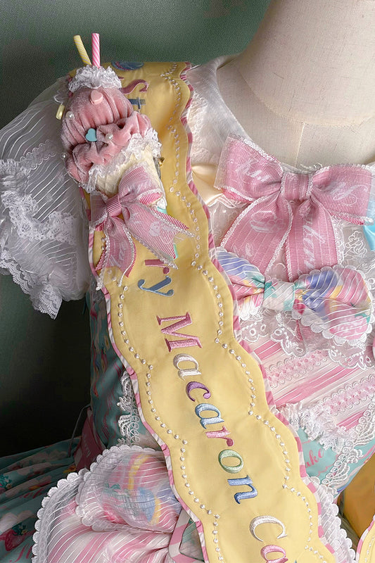 【受注予約~4/27】Pastel Macarons アクセサリー【双生小熊】