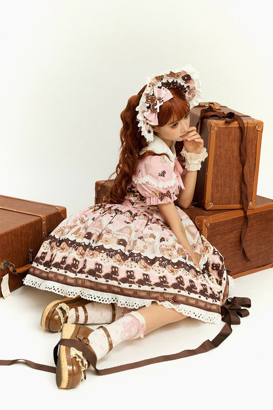 【受注予約~5/18】Bunny Gingerbread House アクセサリー【babyblue】