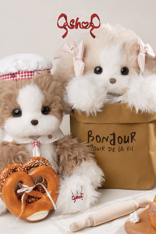 【受注予約~10/5】Twin Puppy ぬいぐるみ・バッグ【QSHOP】