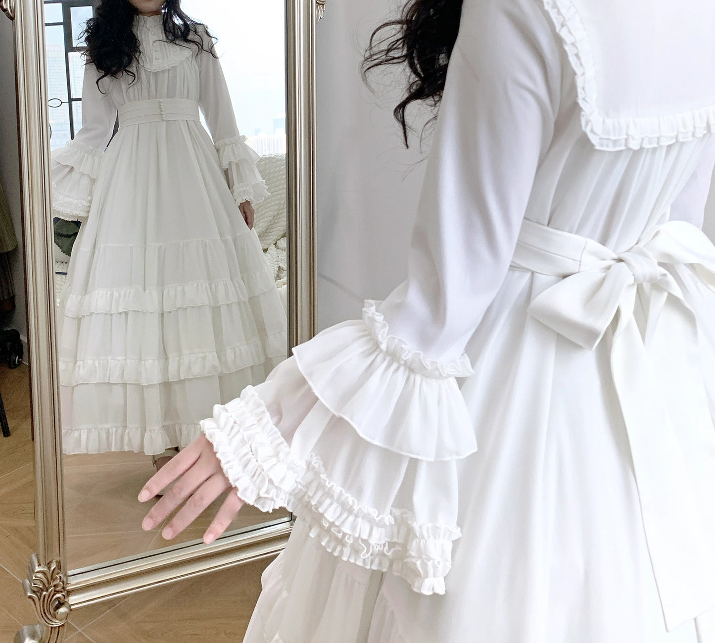 【受注予約~9/25】Princess of Windsor ワンピース・姫袖(プラスロング丈)【Little Dipper】