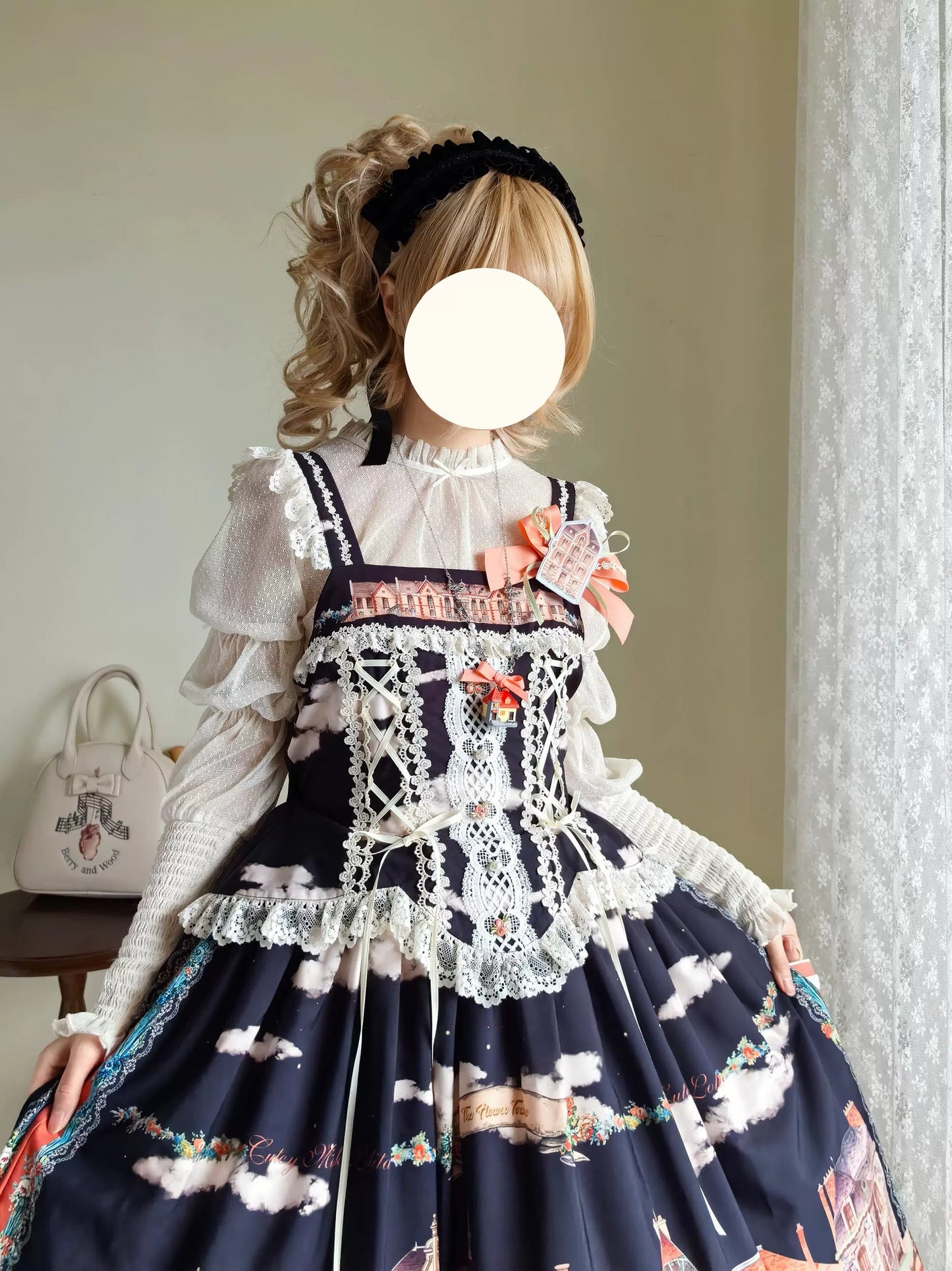 【受注予約~5/6】Dewans Garden Town ワンピース・ジャンパースカート【Cutey Mask】