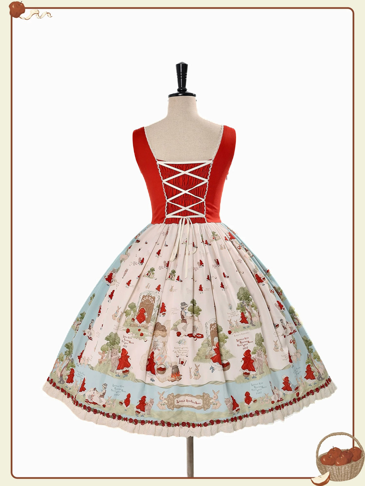 【受注予約~10/8】Little Red Riding Hood Fairy Tale ジャンパースカート【Alice Girl】