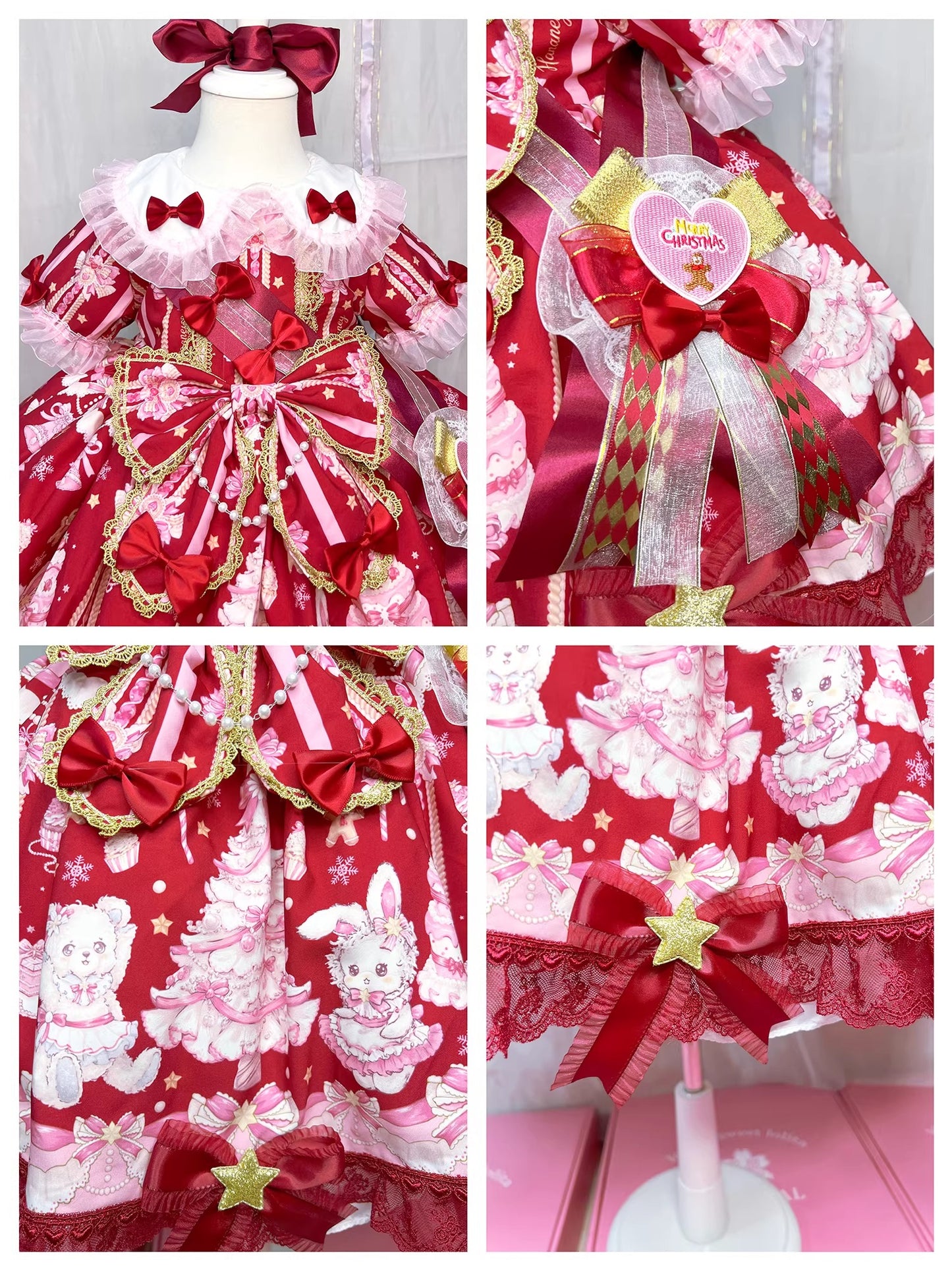 Rabbit Bear Birthday ワンピースセット(キッズサイズ・半袖)【FOUR RAL】