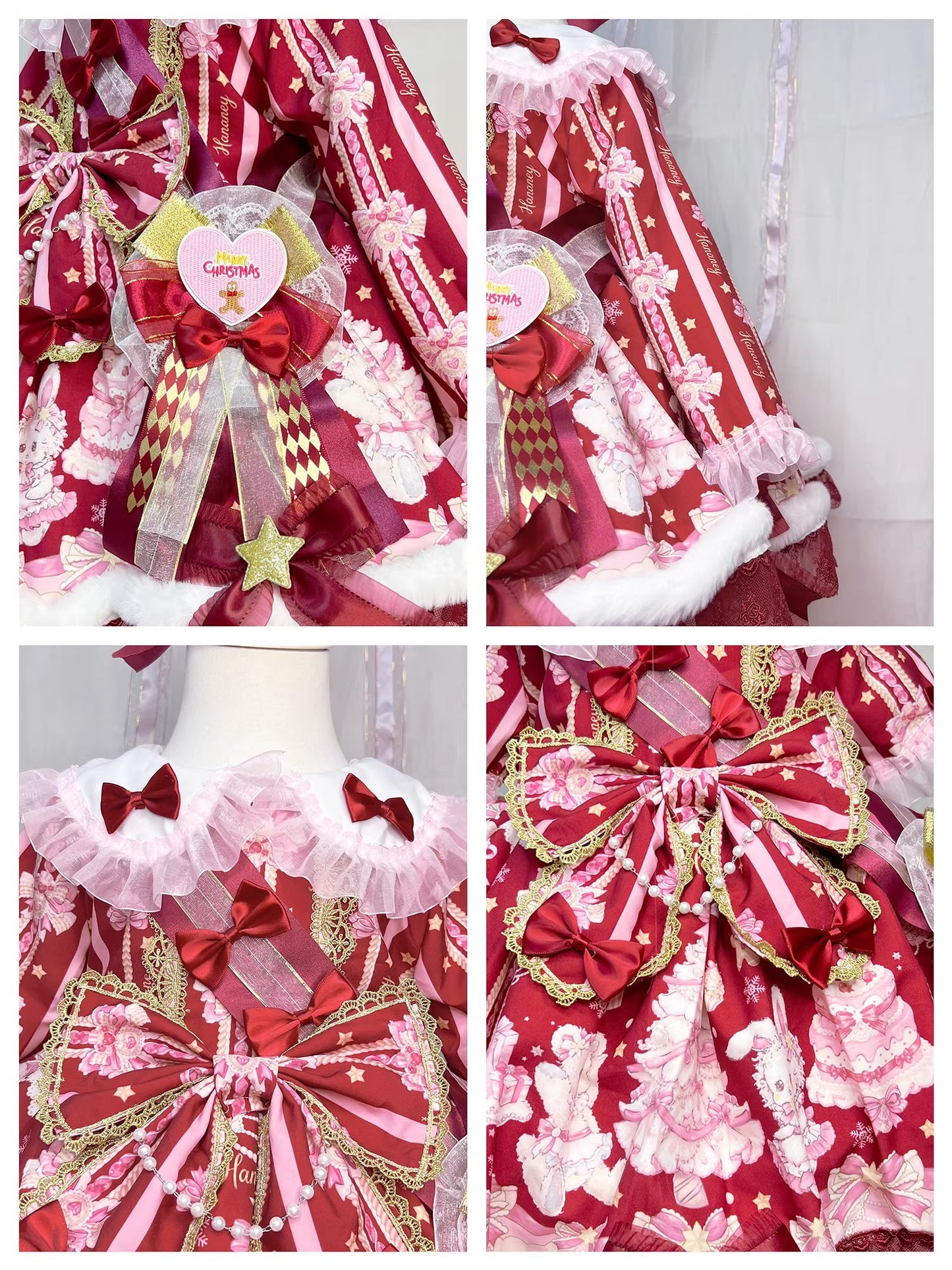 Rabbit Bear Birthday ワンピースセット(キッズサイズ・長袖)【FOUR RAL】