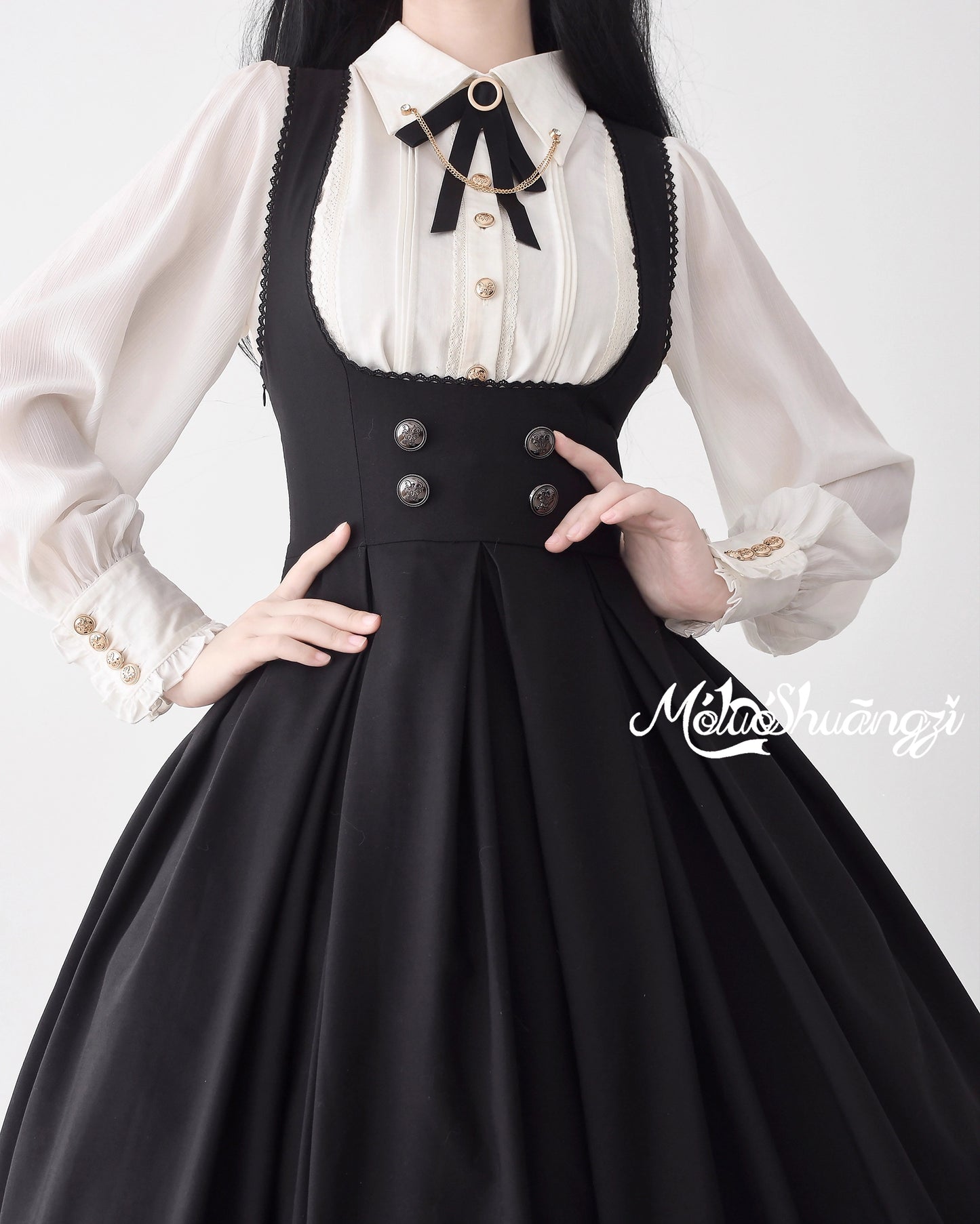 【受注予約~9/10】夕暮れの図書室 ジャンパースカート【摩罗双子】