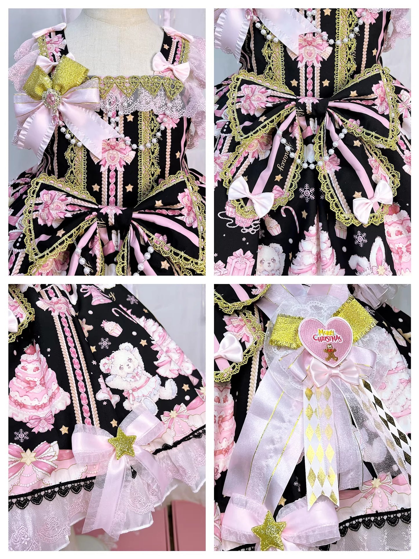 Rabbit Bear Birthday ジャンパースカートセット(キッズサイズ)【FOUR RAL】