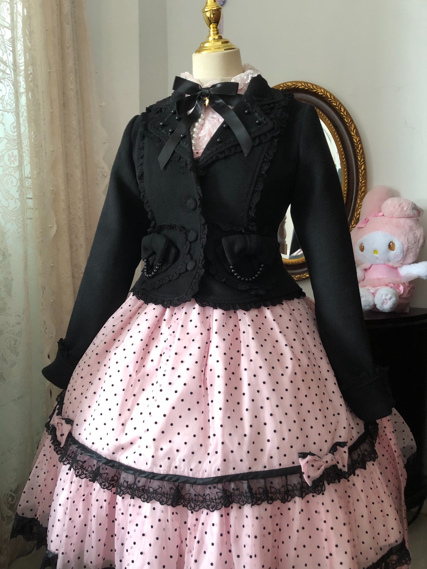 【受注予約~11/17】Snow Pearl ショートコート【黄桃湯園】