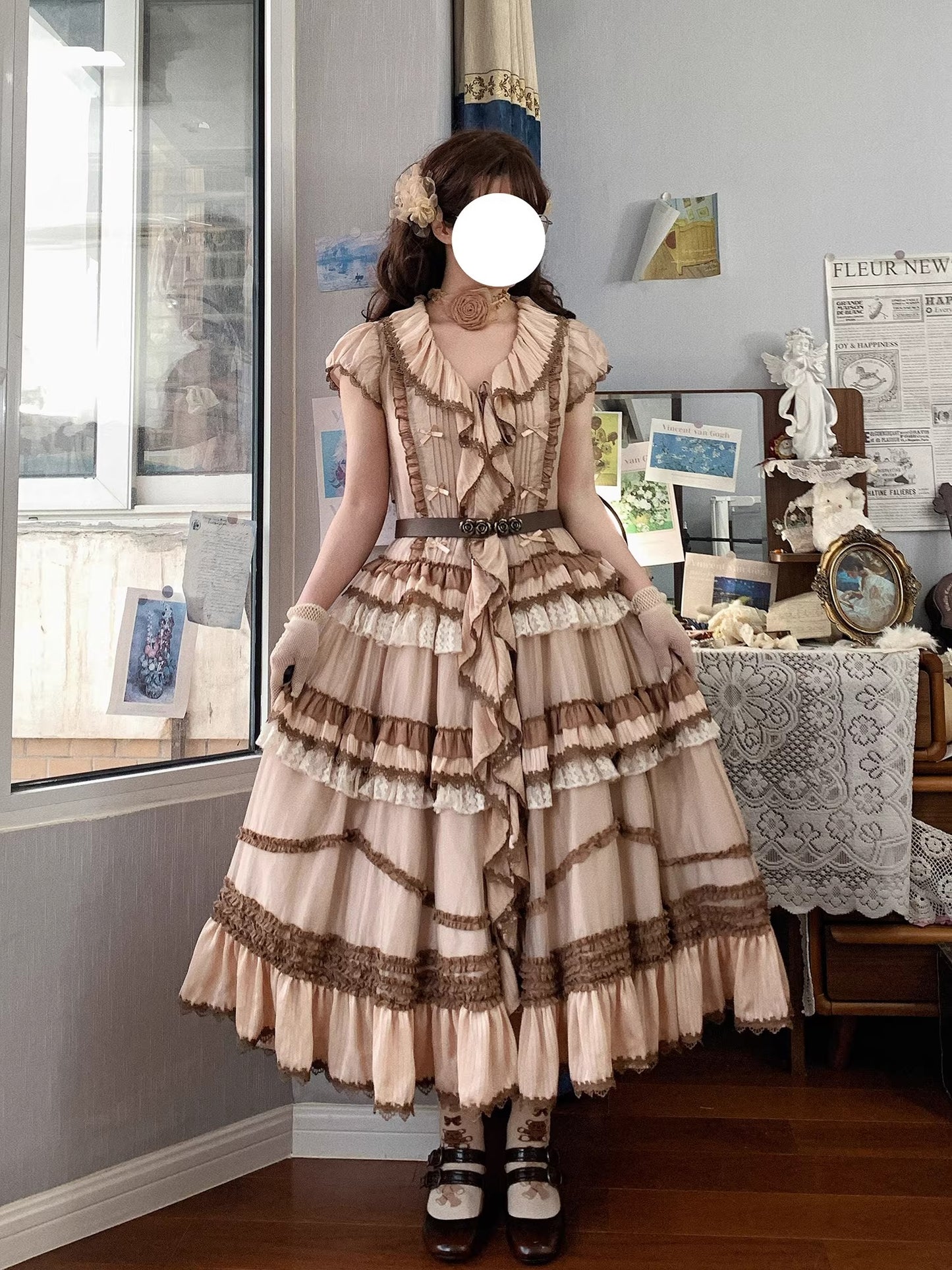 【受注予約~3/15】小熊日記 ワンピース【Aria】