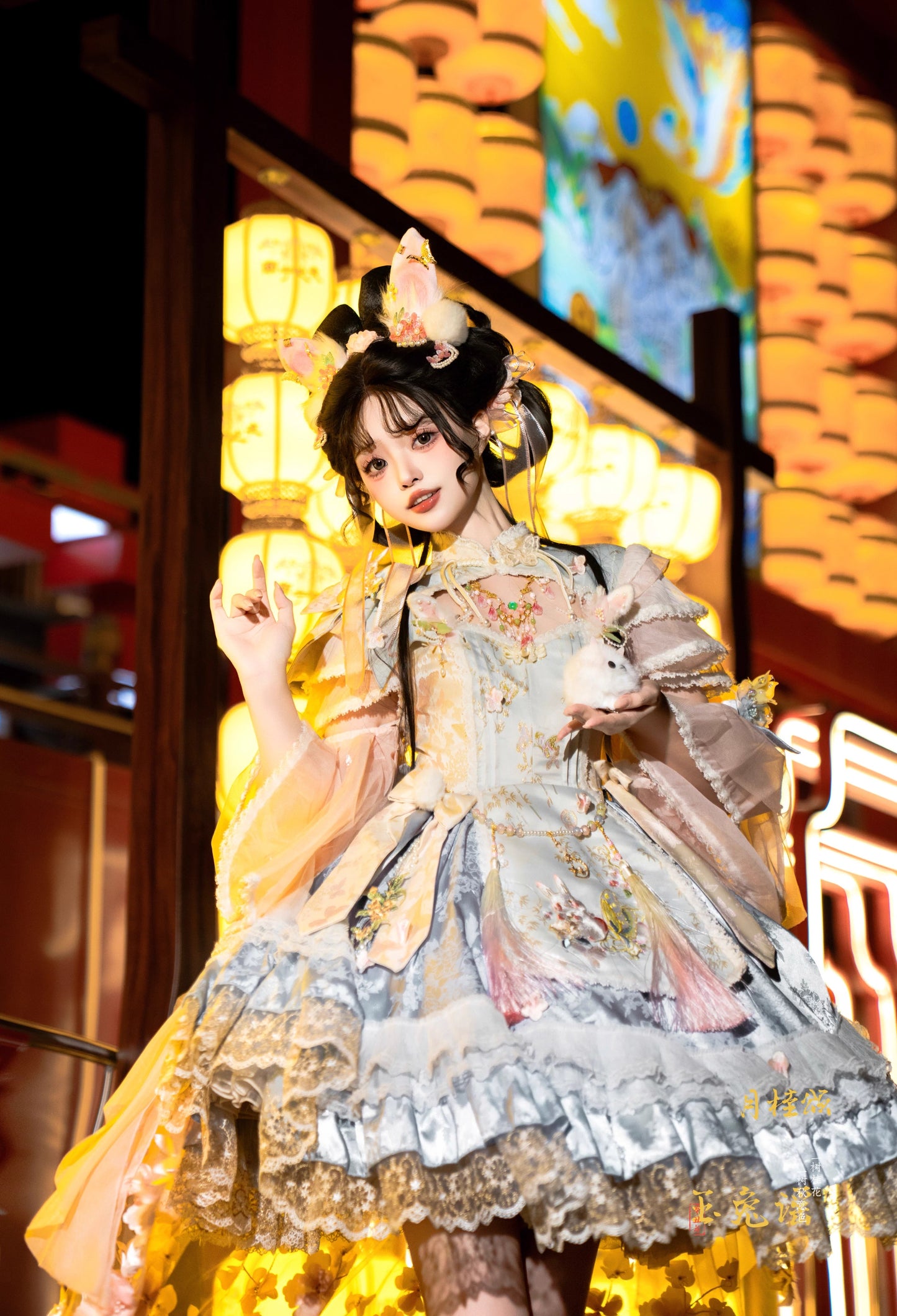 【受注予約~8/7】中秋の名月の双子ウサギ フルセット【YourHighness】