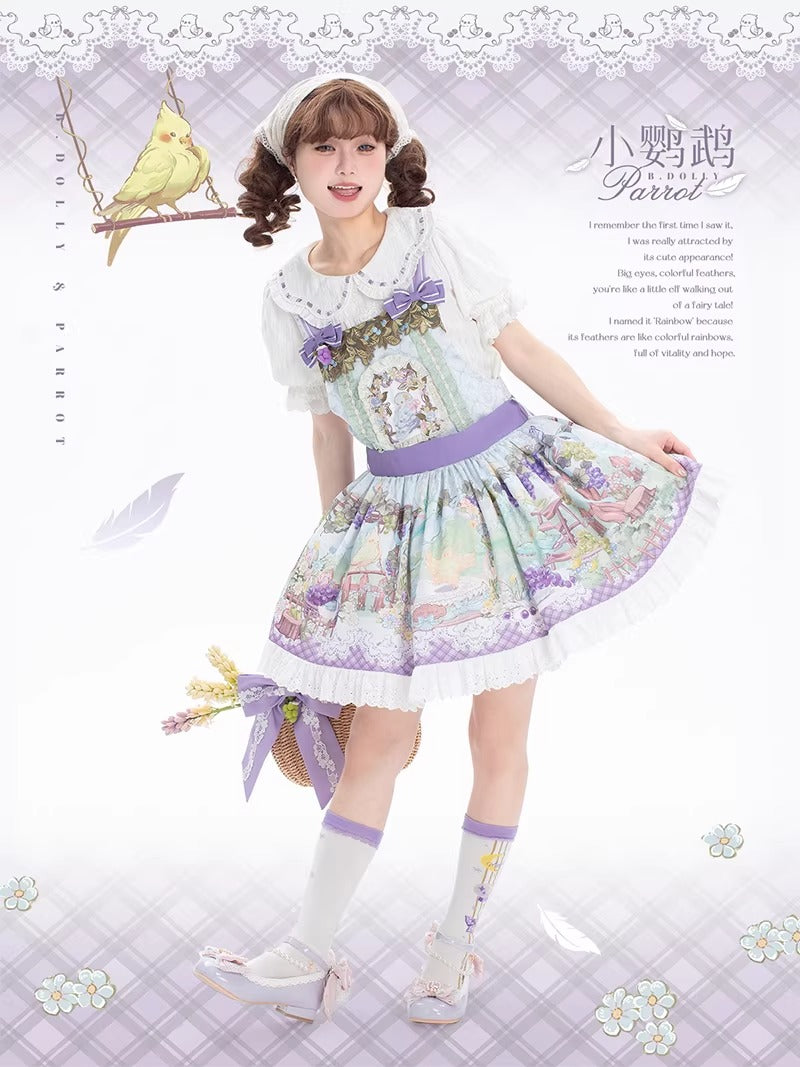 Little Parrot サロペット・カチューシャセット【B.DOLLY】