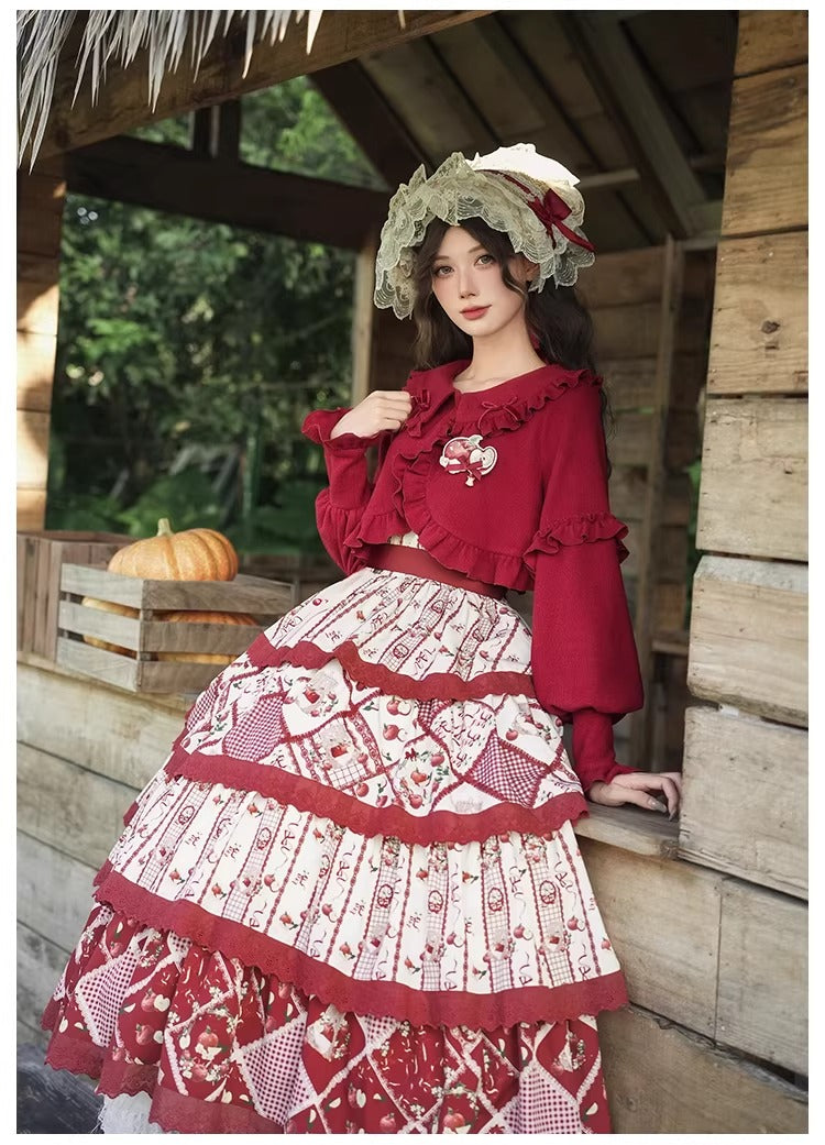 襟付きニットカーディガン【With Puji】