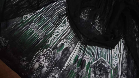 【受注予約~4/16】Crow Shadow Cemetery スカート(タイプ2)【GalaxyKey】