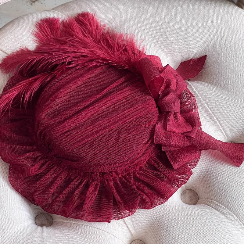 ドットチュールカクテルハット【妹抖手作工作屋】